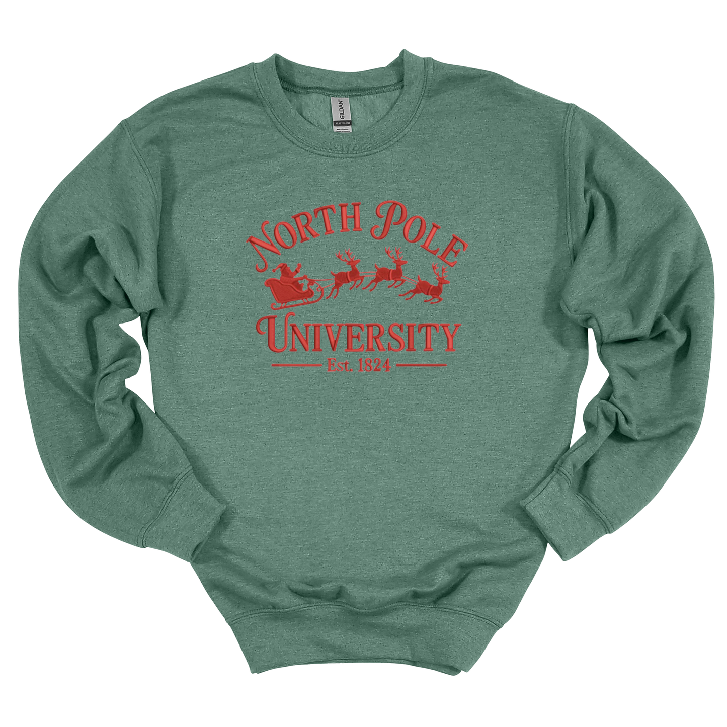 North Pole University Embroidered Sweatshirt