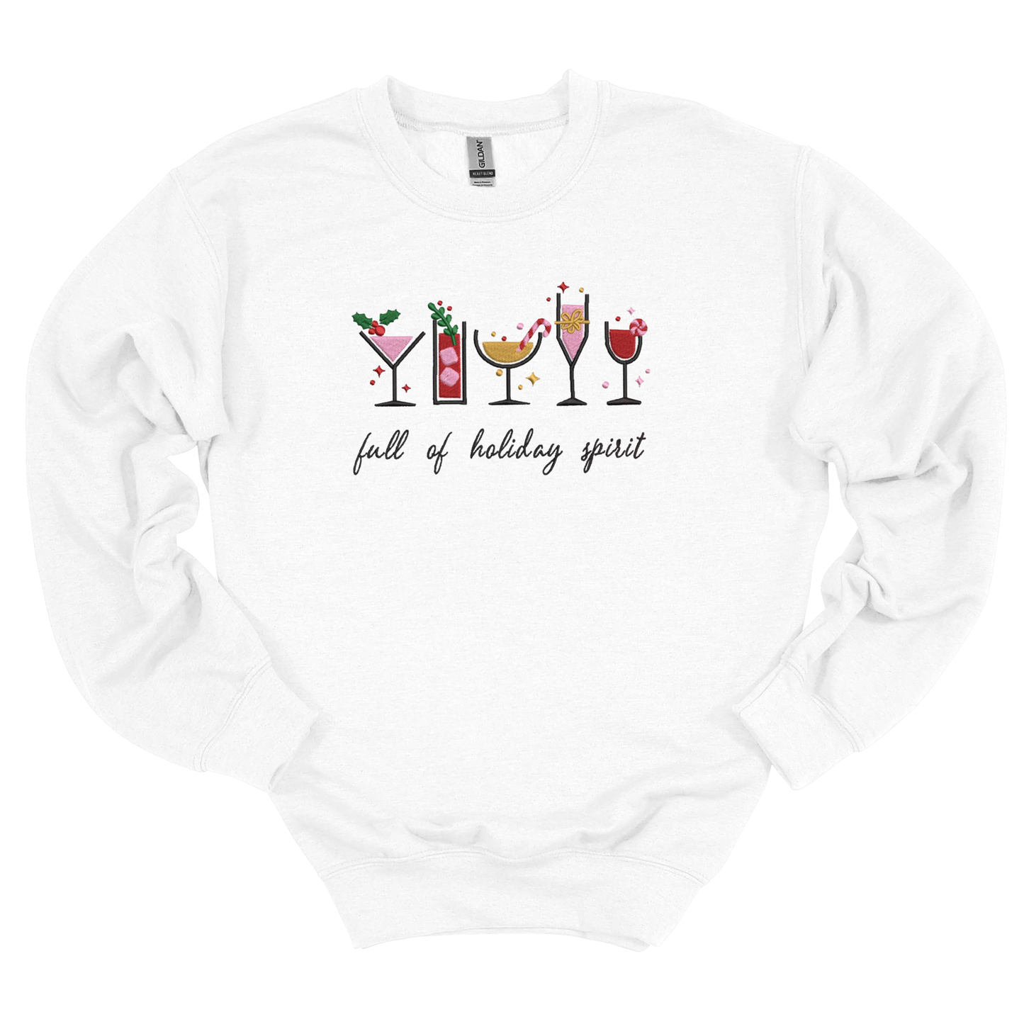 Holiday Spirit Embroidered Sweatshirt