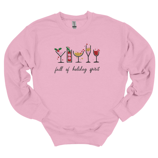 Holiday Spirit Embroidered Sweatshirt