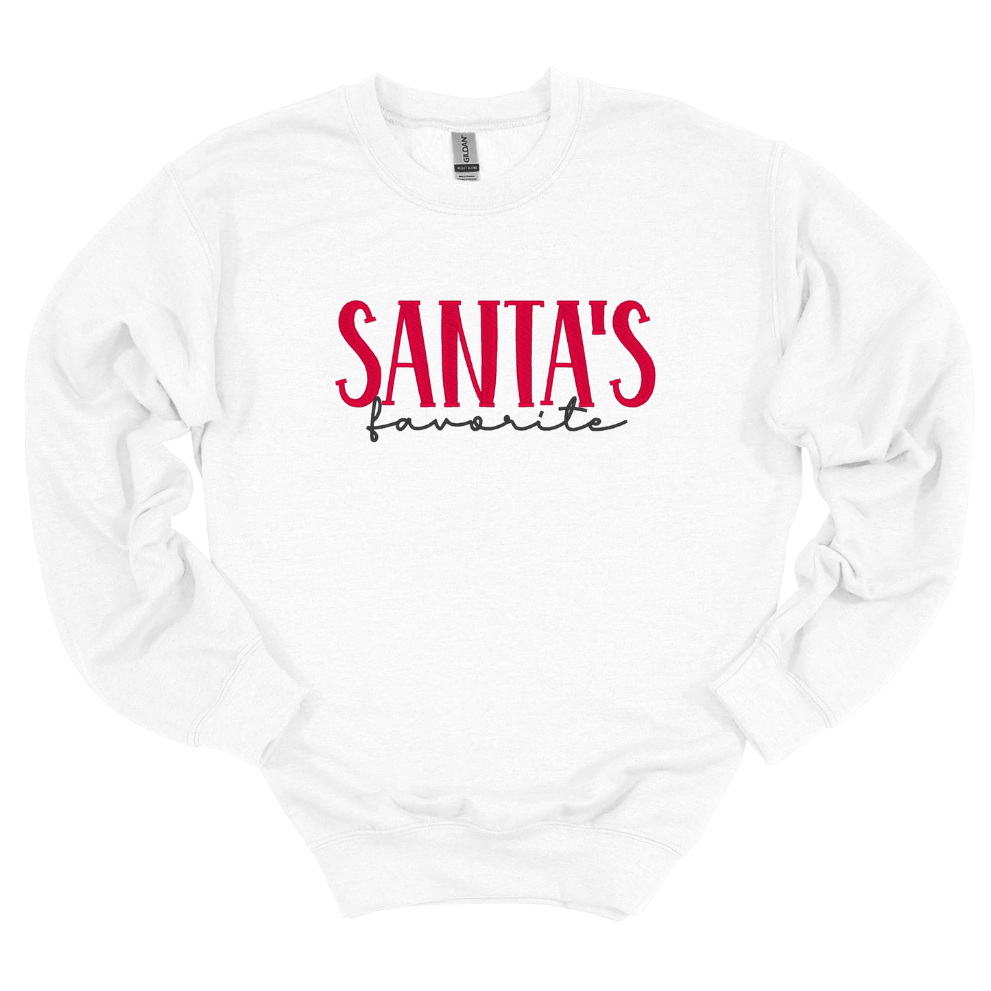 Santa's Favorite Embroidered Sweatshirt