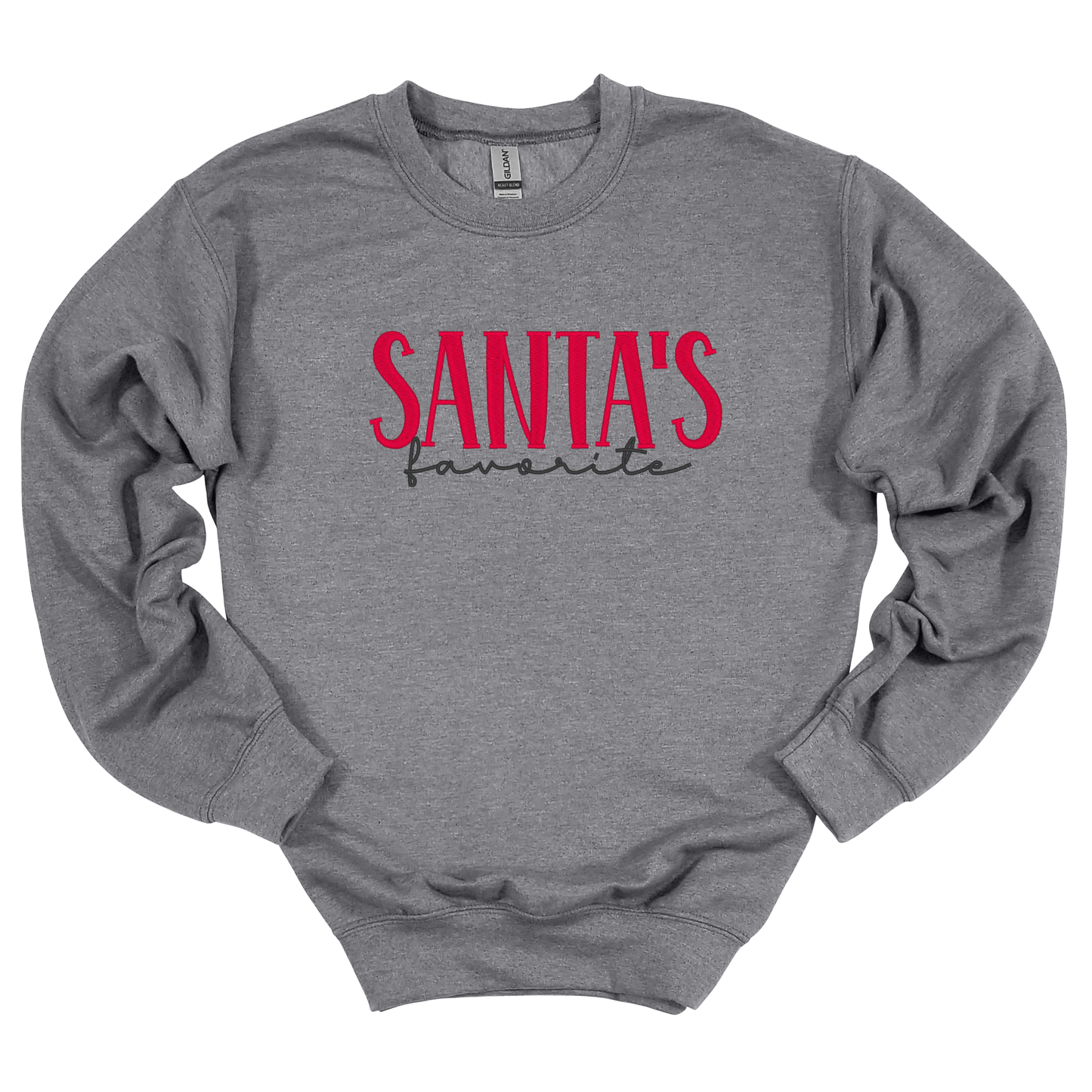 Santa's Favorite Embroidered Sweatshirt
