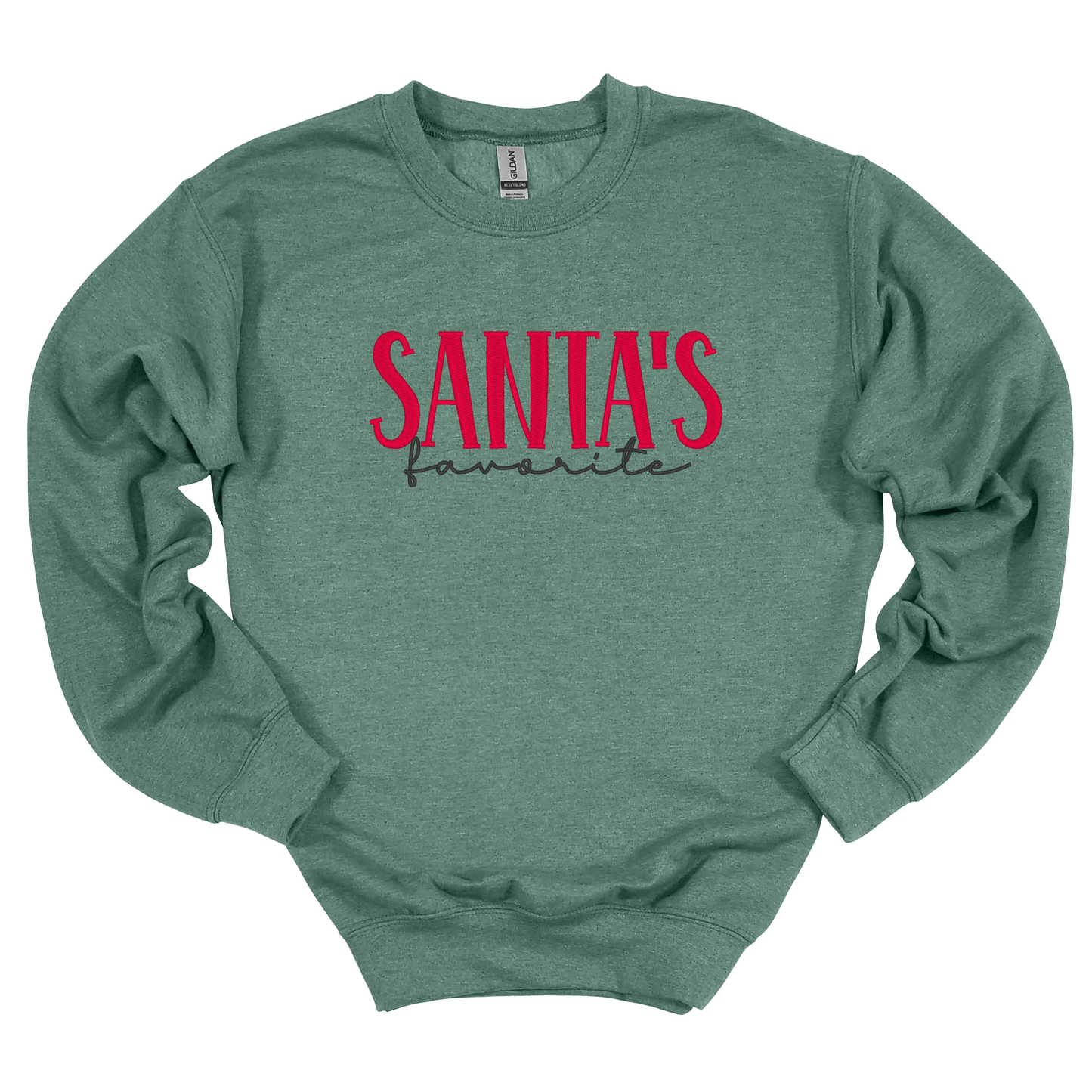Santa's Favorite Embroidered Sweatshirt