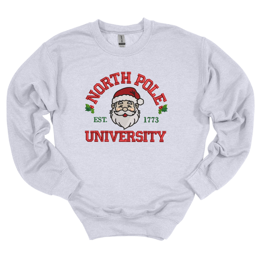 Santa University Embroidered Sweatshirt