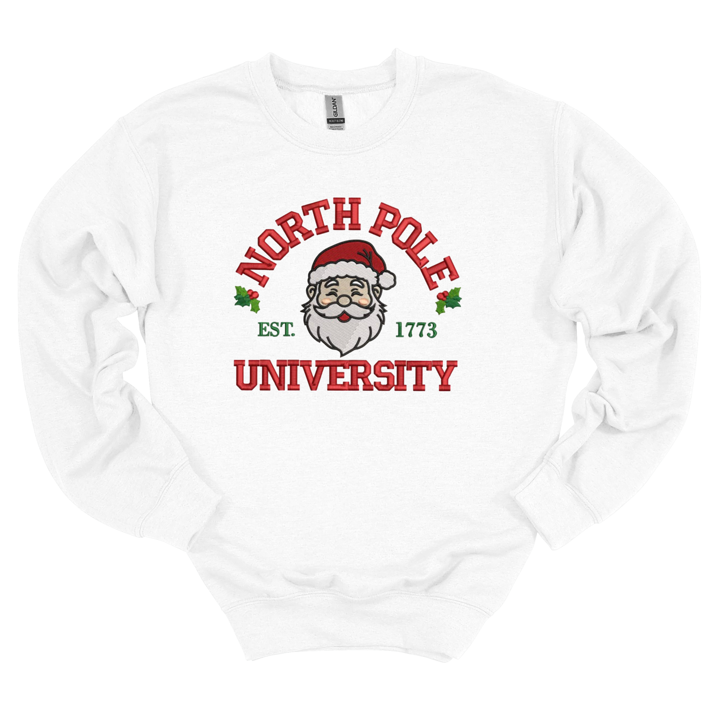 Santa University Embroidered Sweatshirt