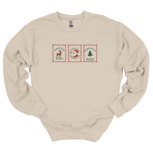 North Pole Post Embroidered Sweatshirt