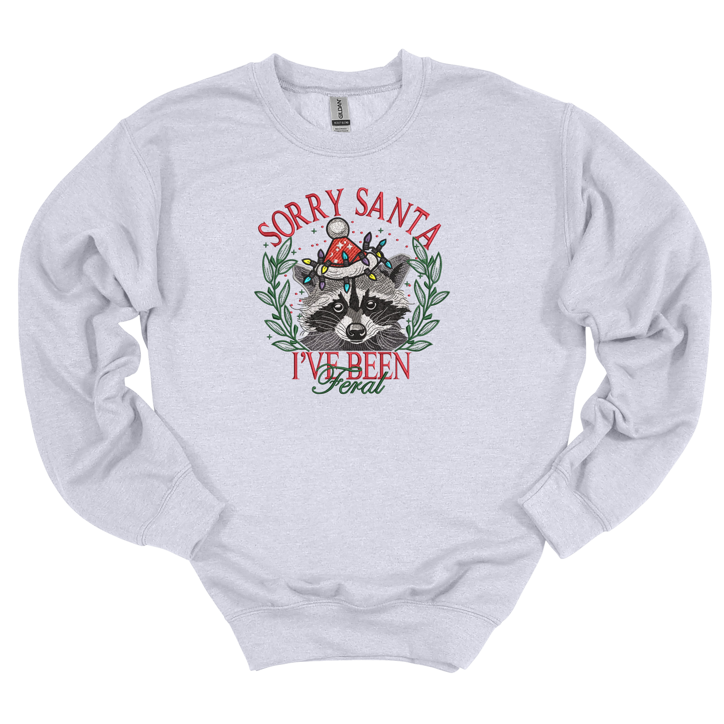 Sorry Santa Embroidered Sweatshirt