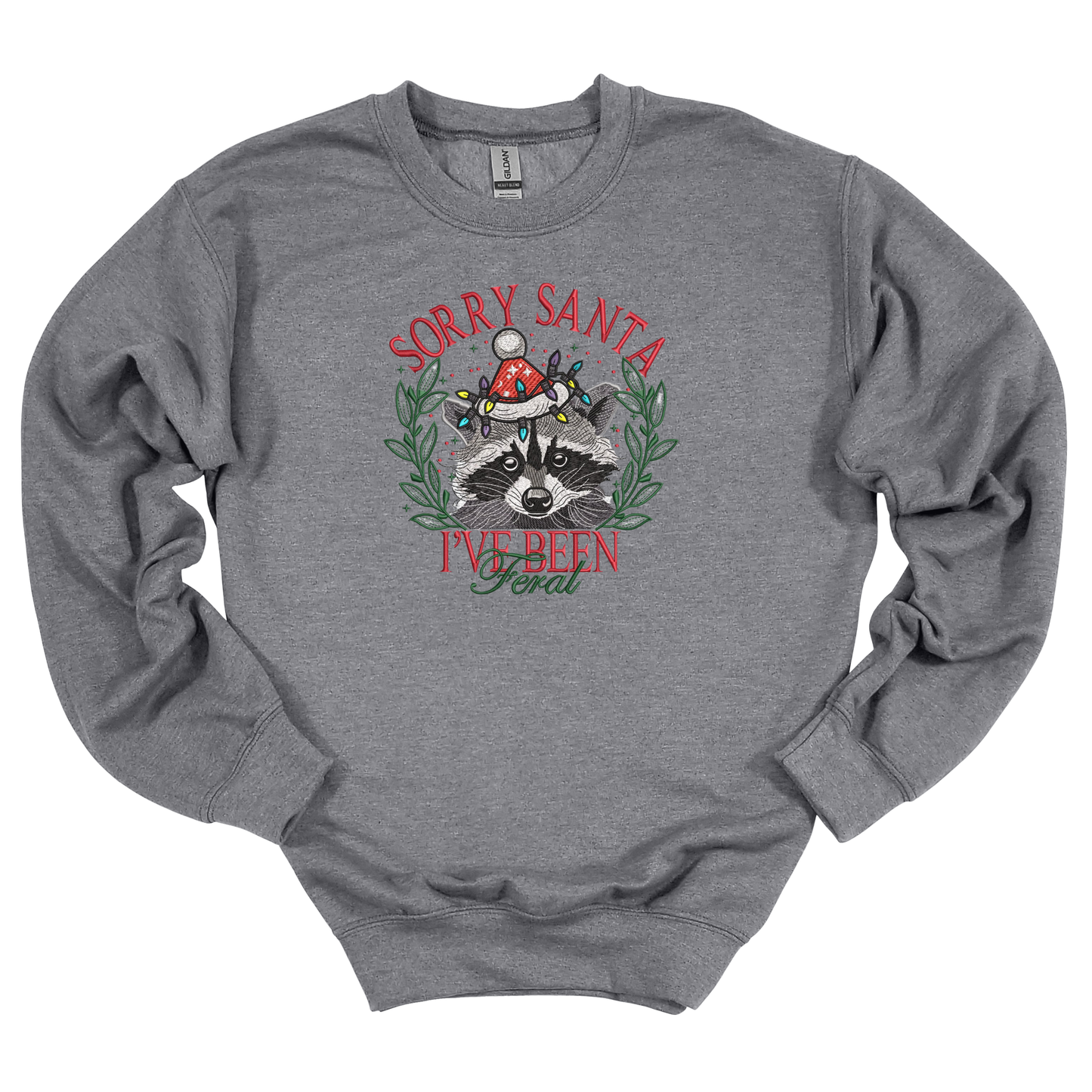 Sorry Santa Embroidered Sweatshirt