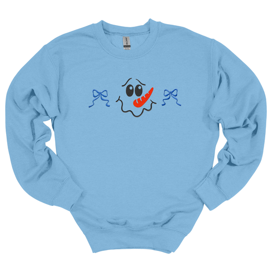 Snowman Embroidered Sweatshirt
