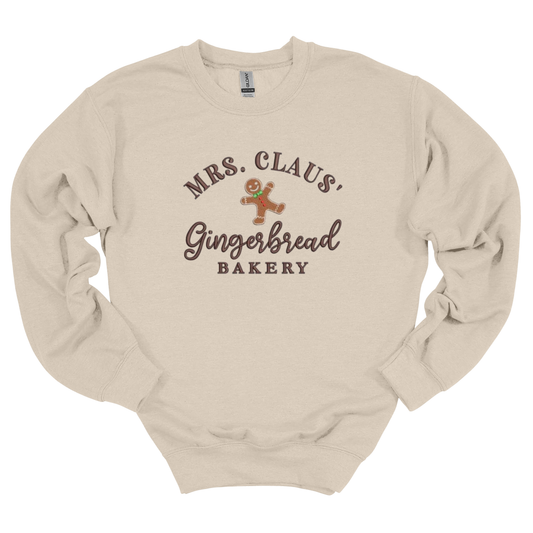 Mrs. Claus' Bakery Embroidered Sweatshirt