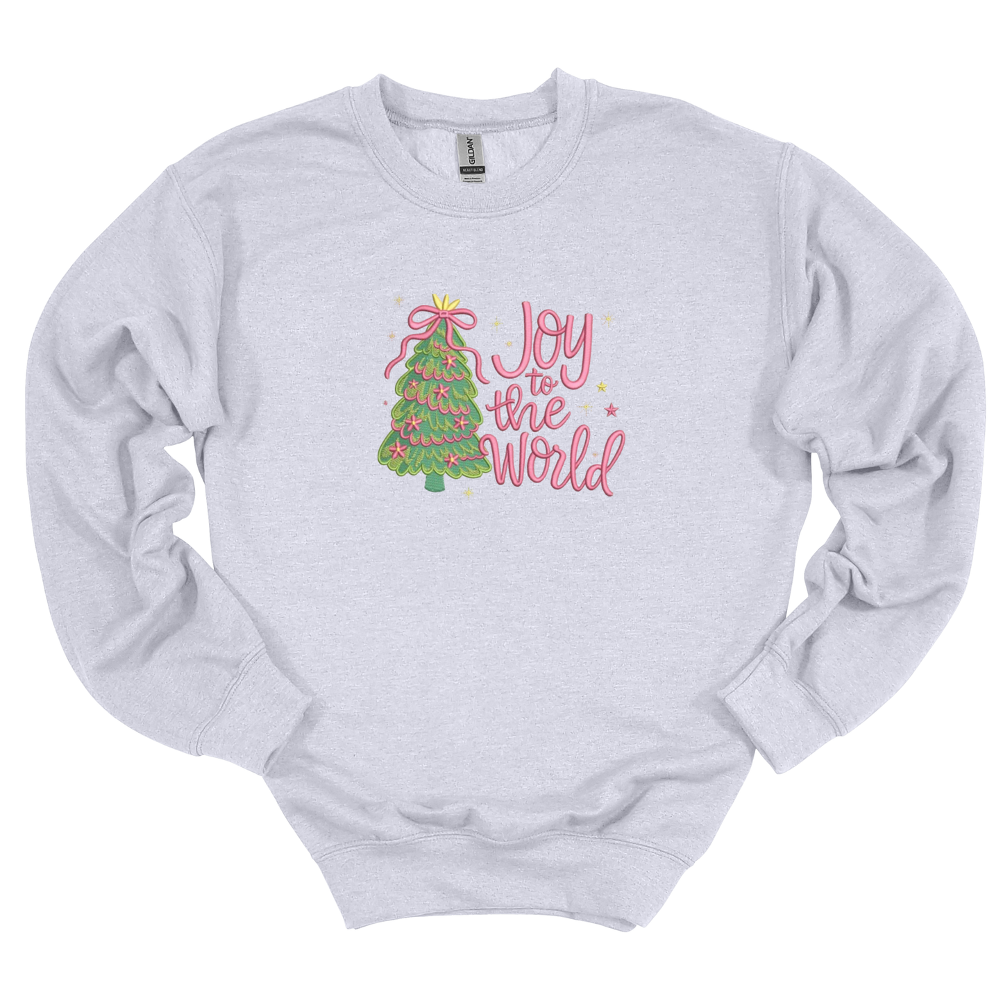 Joy to the World Embroidered Sweatshirt