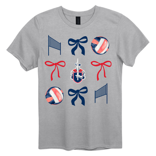 FCA Volleyball Bow T-Shirt