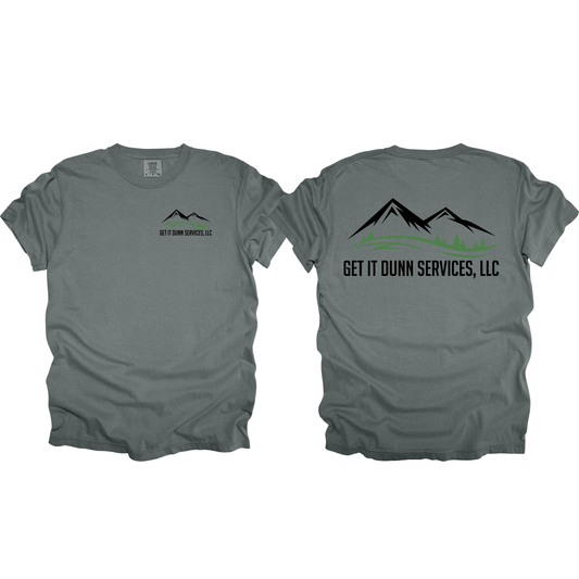 Get it Dunn Services Comfort Colors T-Shirt (Front + Back)
