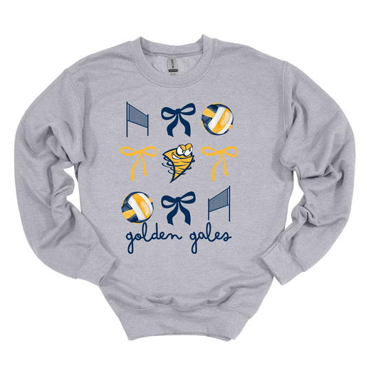 Golden Gales Volleyball Crewneck Sweatshirt