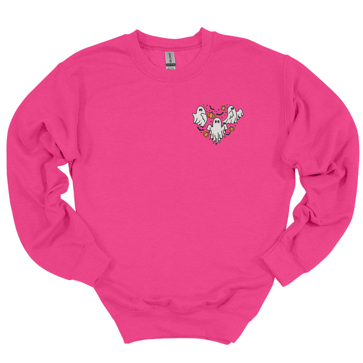 Ghost Heart Embroidered Crewneck