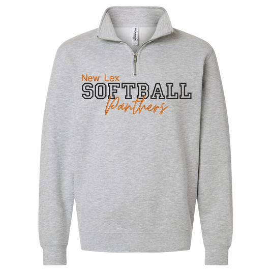 New Lex Softball Embroidered 1/4 Zip