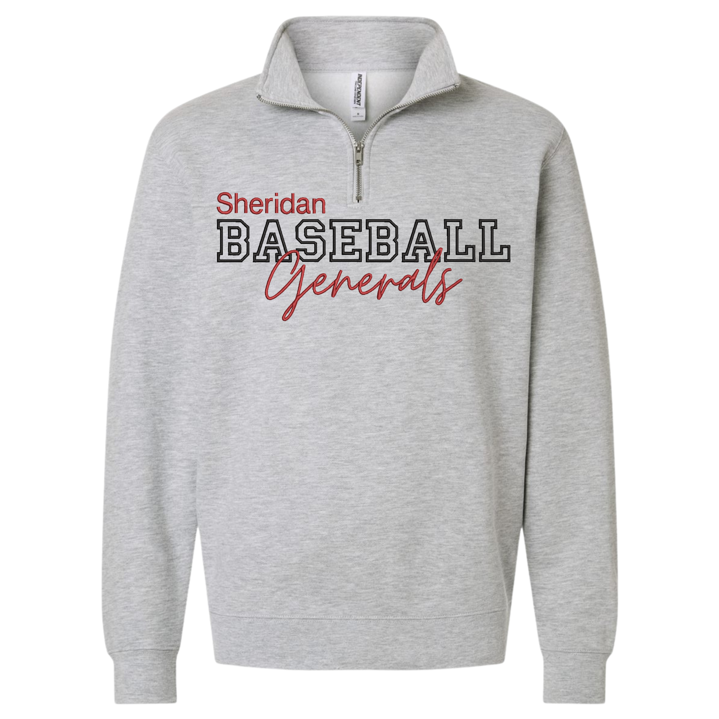 Sheridan Baseball Embroidered 1/4 Zip