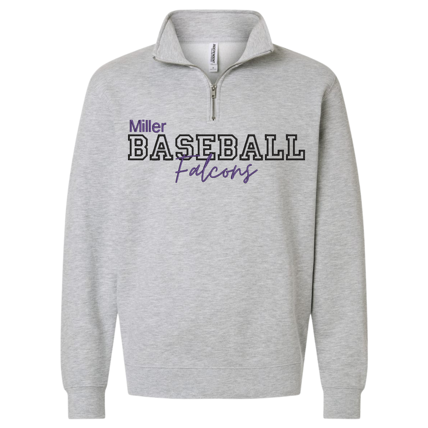 Miller Baseball Embroidered 1/4 Zip