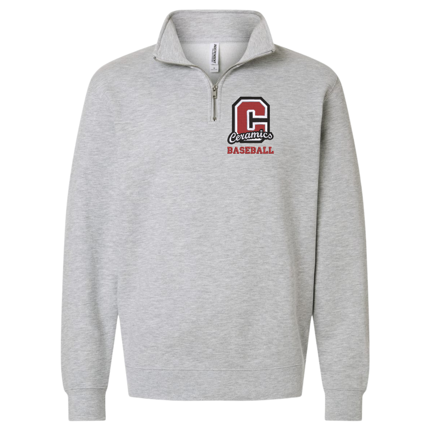 Ceramics Baseball Embroidered 1/4 Zip