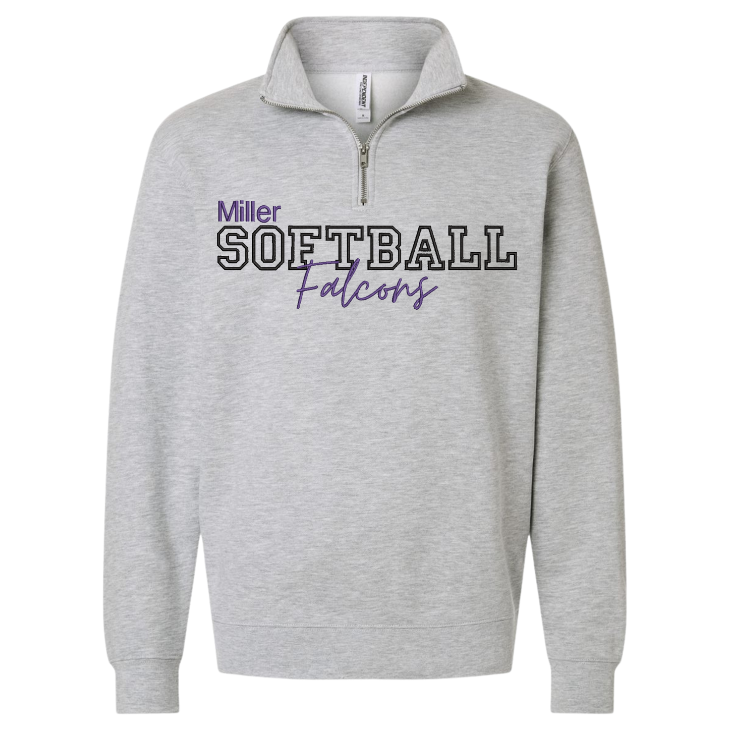 Miller Softball Embroidered 1/4 Zip