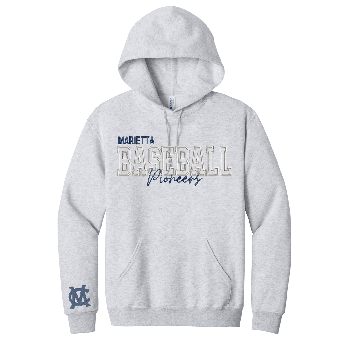 Marietta Baseball Embroidered Hoodie