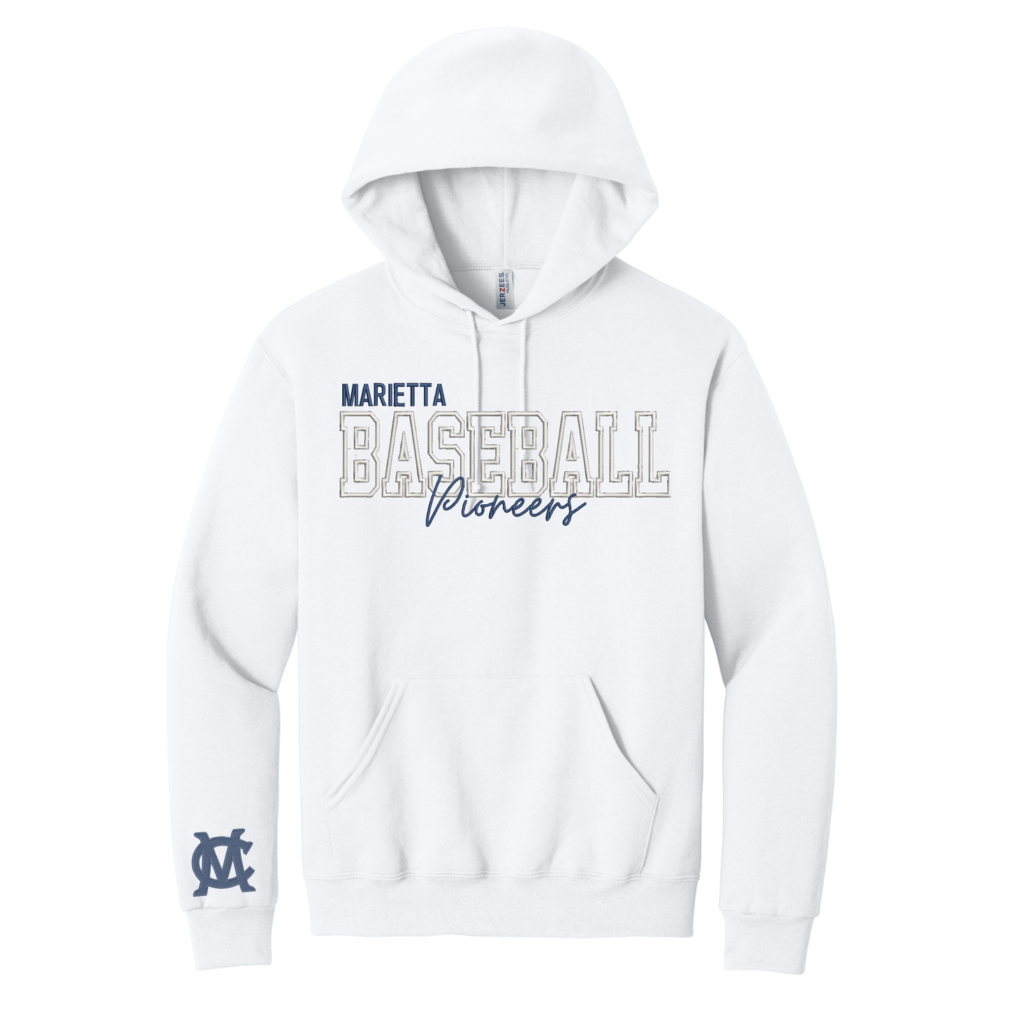 Marietta Baseball Embroidered Hoodie