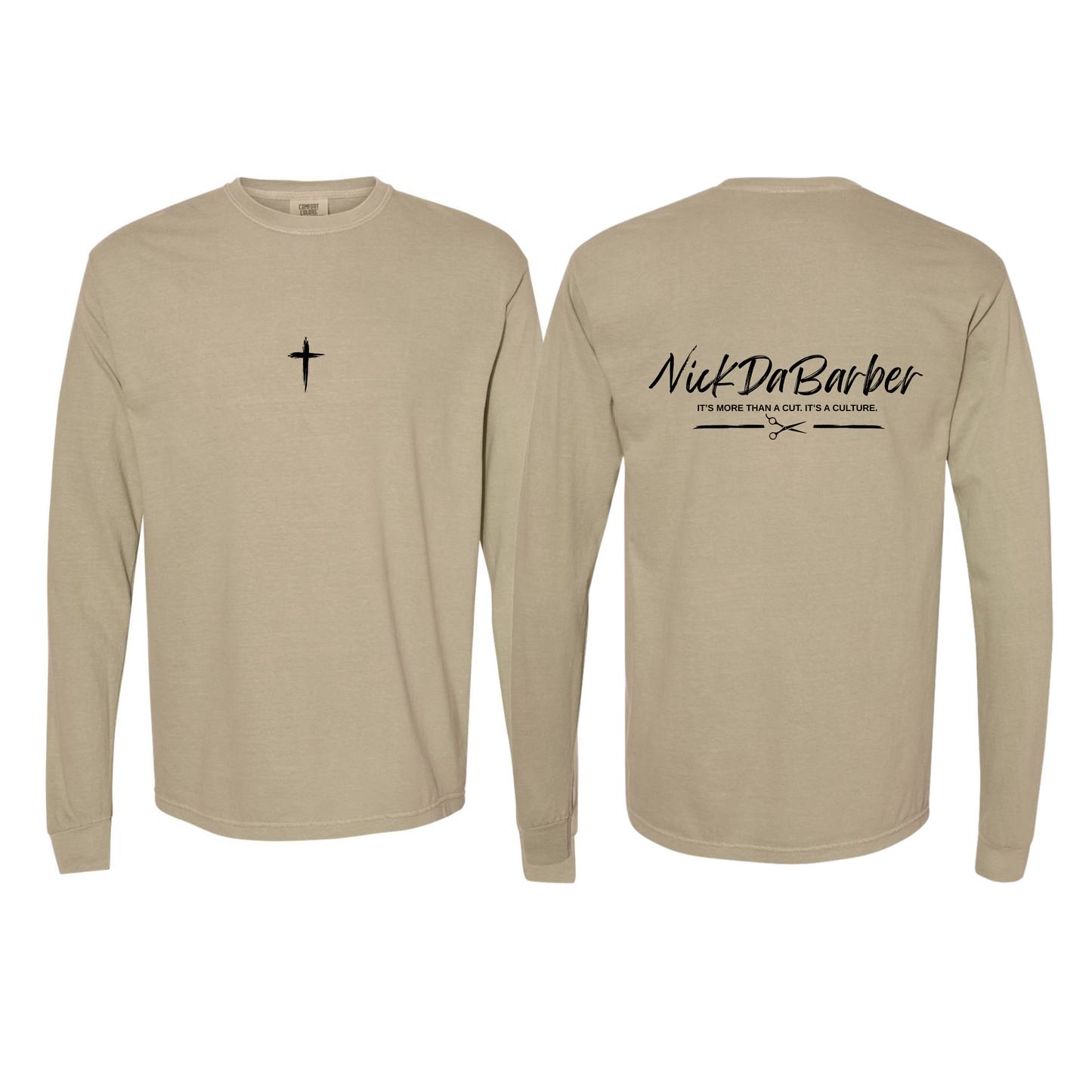Nick Da Barber Printed Long Sleeve (Comfort Colors)