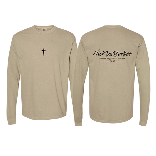 Nick Da Barber Printed Long Sleeve (Comfort Colors)