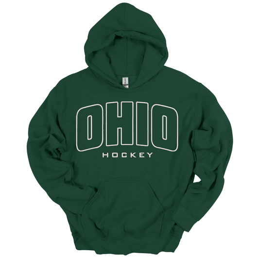 Ohio Hockey Embroidered Hoodie