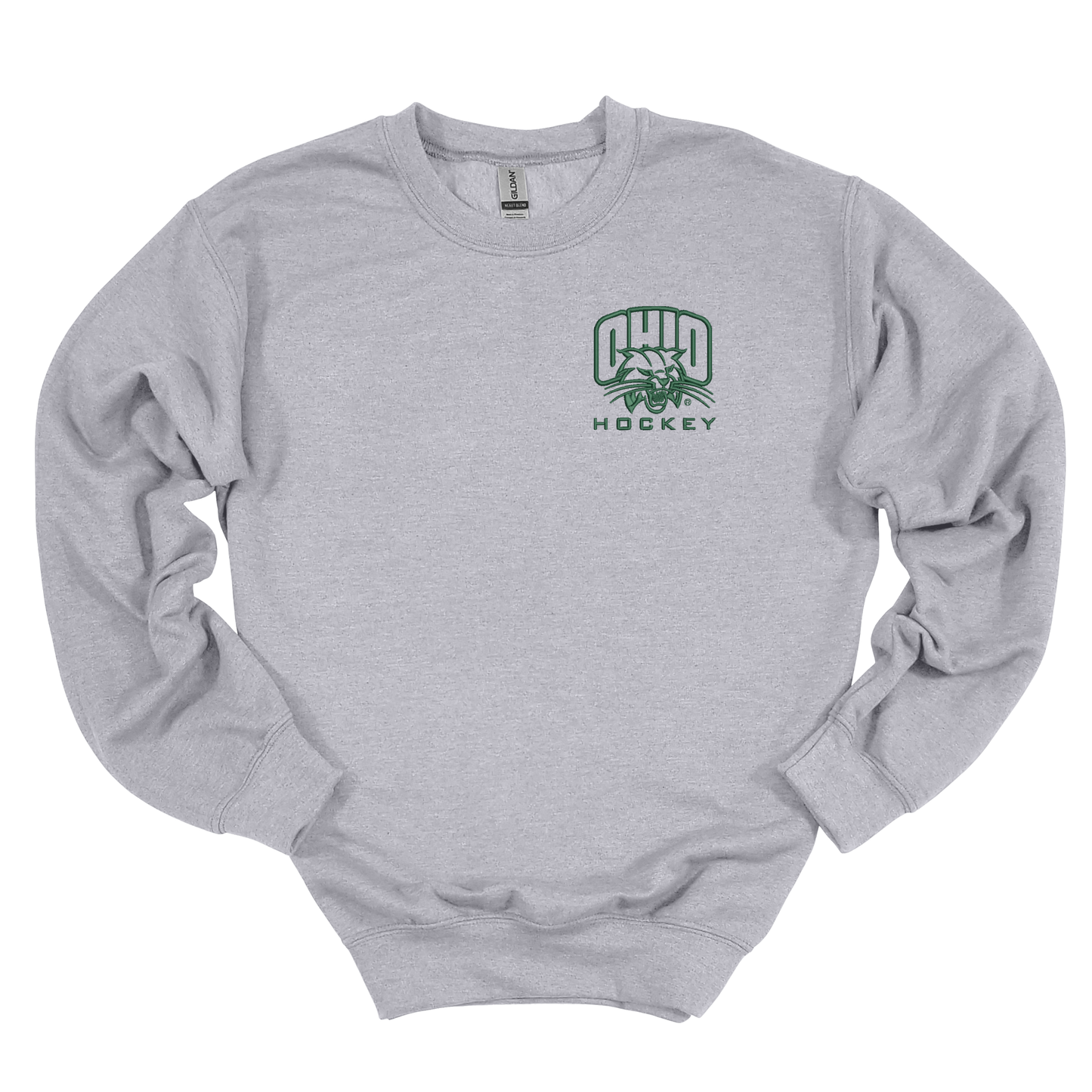 Bobcats Hockey Embroidered Crewneck