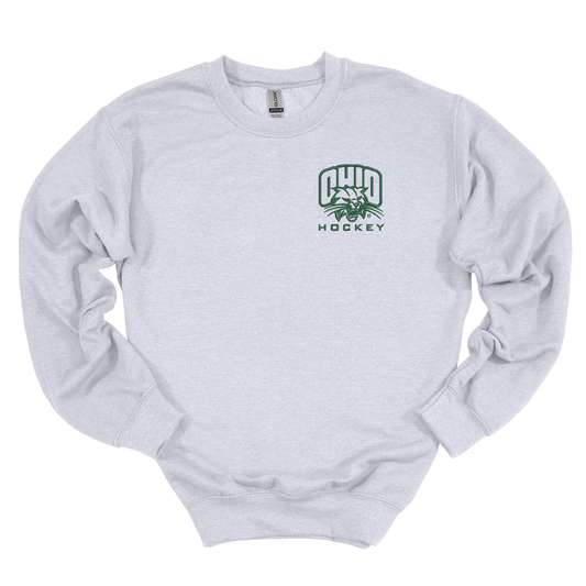 Bobcats Hockey Embroidered Crewneck