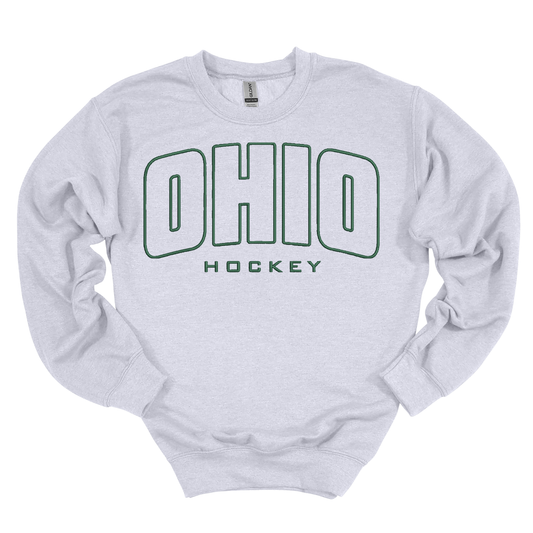 Ohio Hockey Embroidered Crewneck