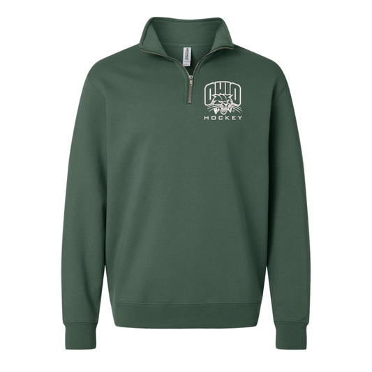Bobcats Hockey Embroidered 1/4 Zip
