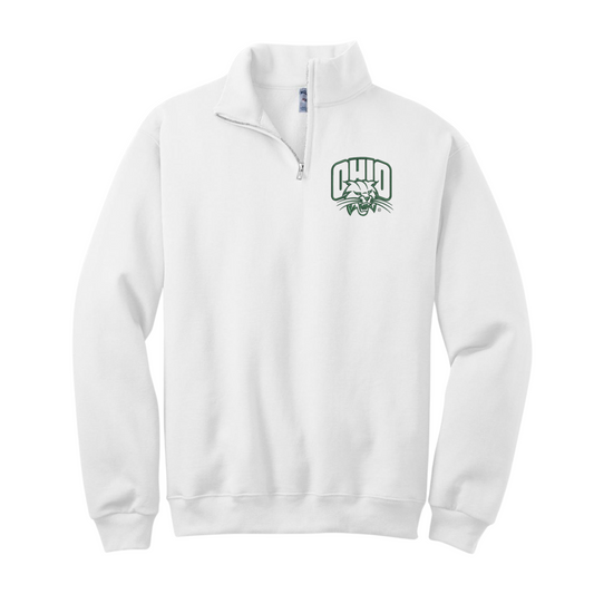 Attack Cat Embroidered 1/4 Zip