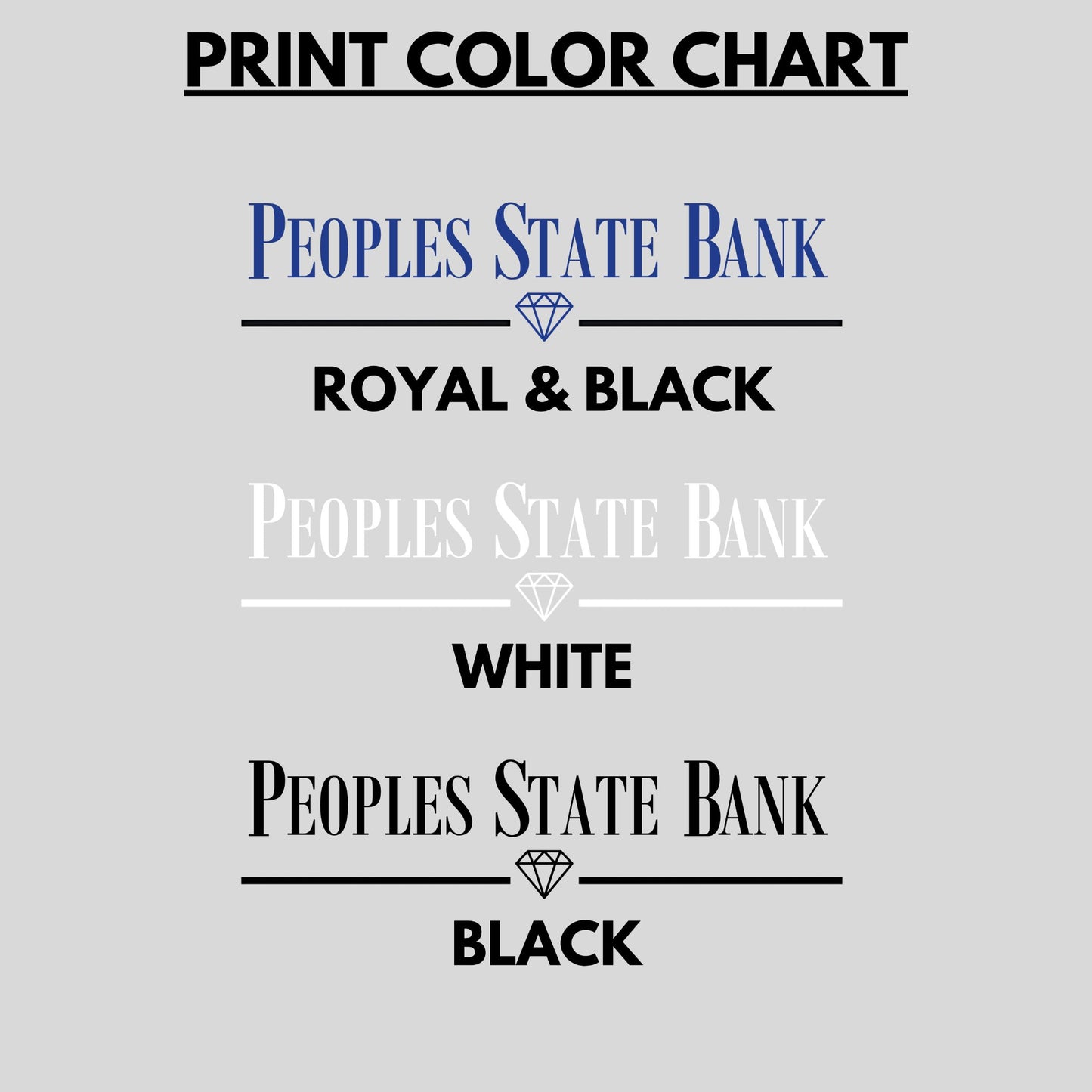 Peoples State Bank Printed Long Sleeve