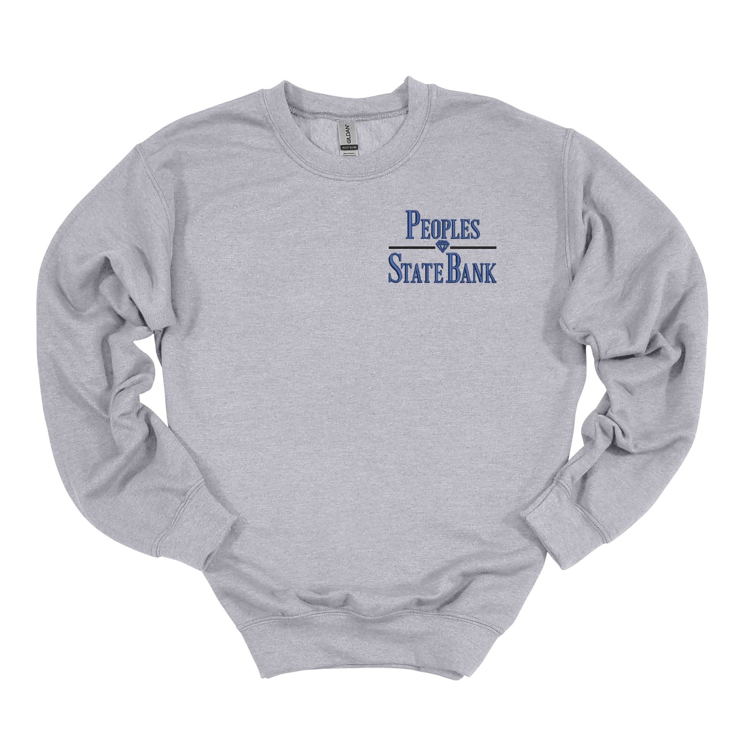 Peoples State Bank Embroidered Crewneck (Stacked Logo)
