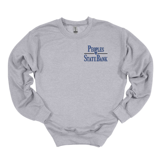 Peoples State Bank Embroidered Crewneck (Stacked Logo)