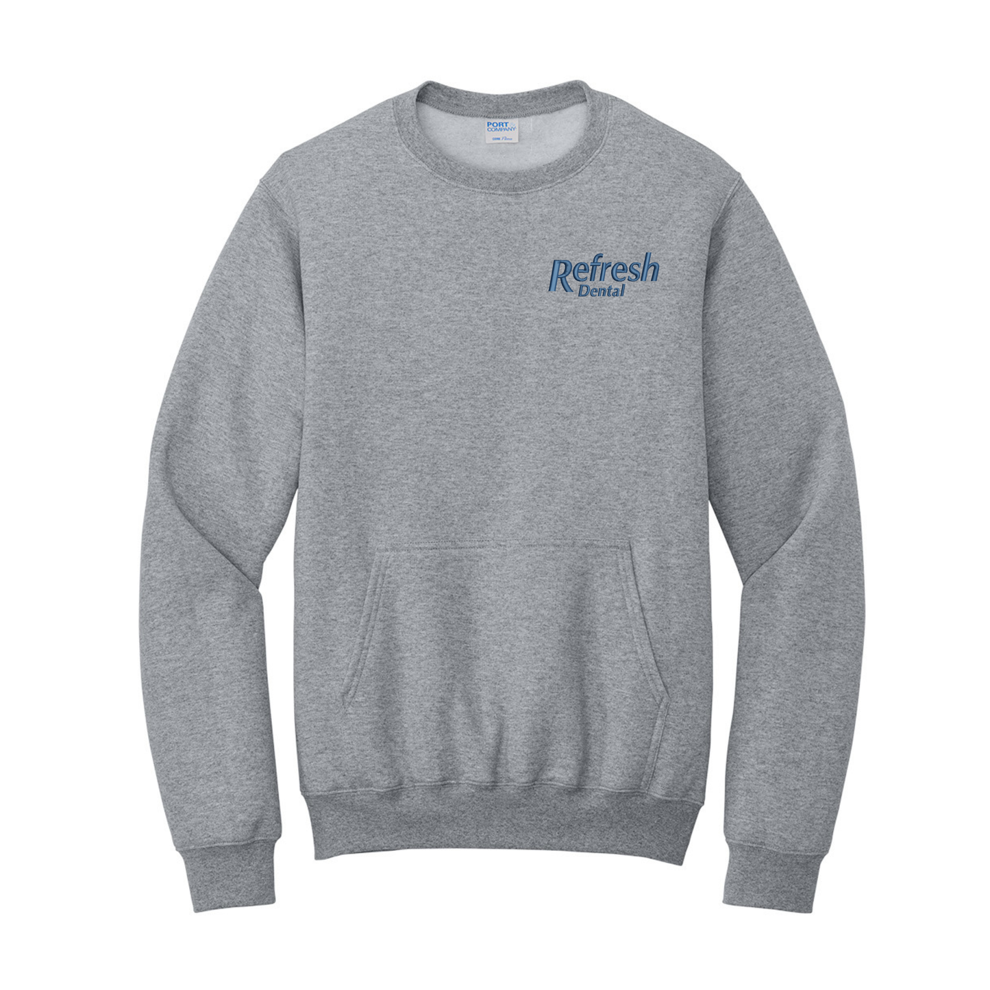 Refresh Dental Embroidered Pocket Crewneck