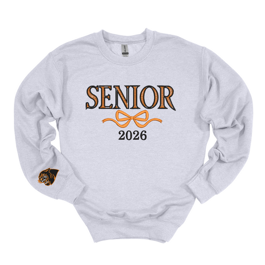 New Lex Senior Bow Embroidered Crewneck