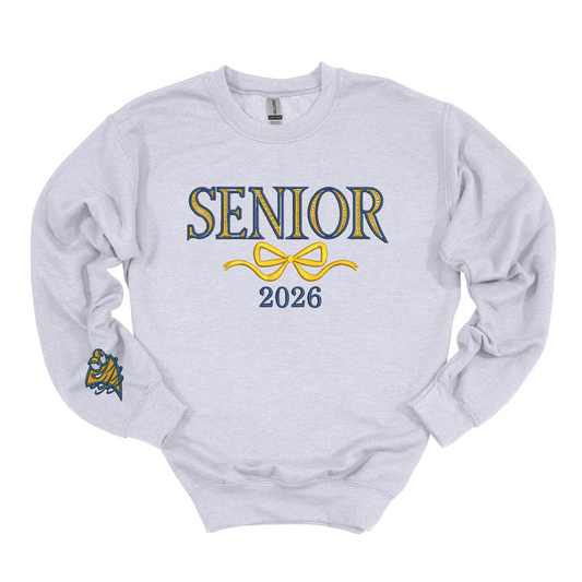 Lancaster Senior Bow Embroidered Crewneck