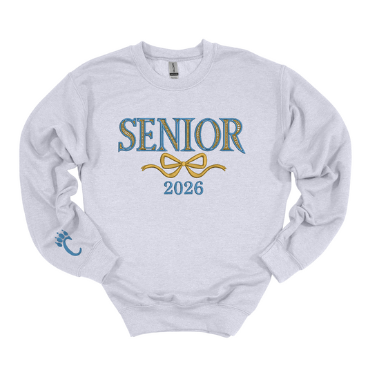 Frontier Senior Bow Embroidered Crewneck
