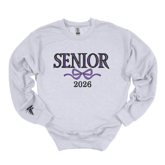 Miller Senior Bow Embroidered Crewneck