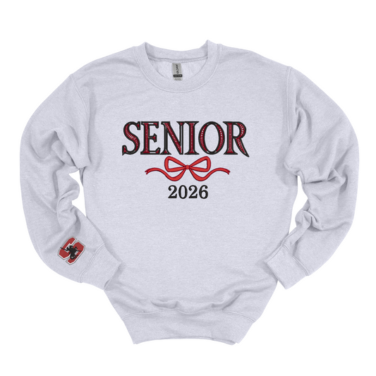 Sheridan Senior Bow Embroidered Crewneck