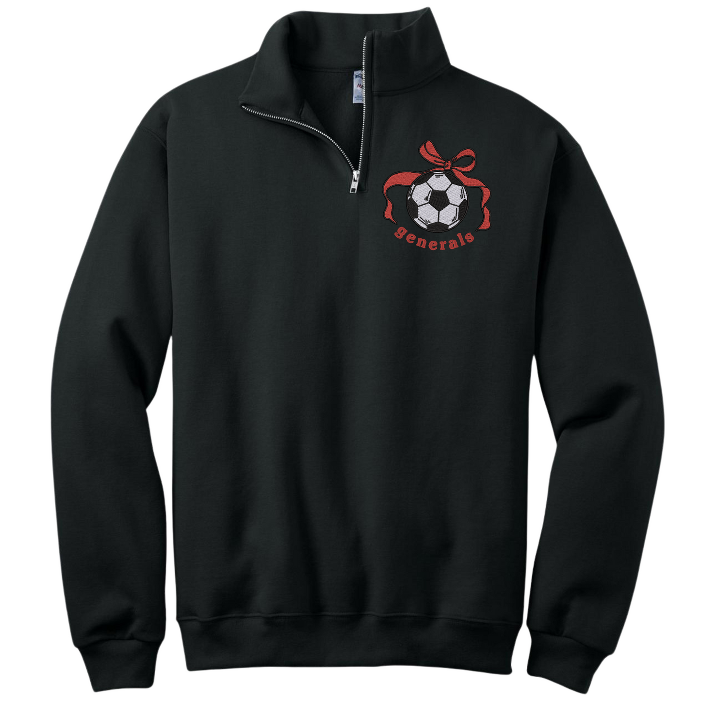 General Soccer Bow Embroidered 1/4 Zip