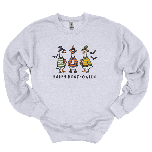 Happy Honk-oween Embroidered Crewneck