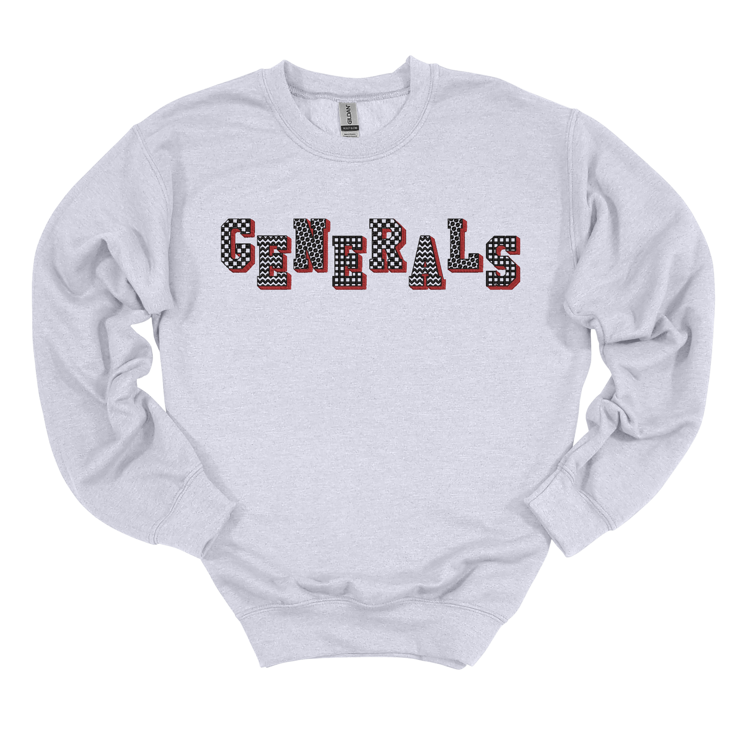 Generals Pattern Embroidered Sweatshirt