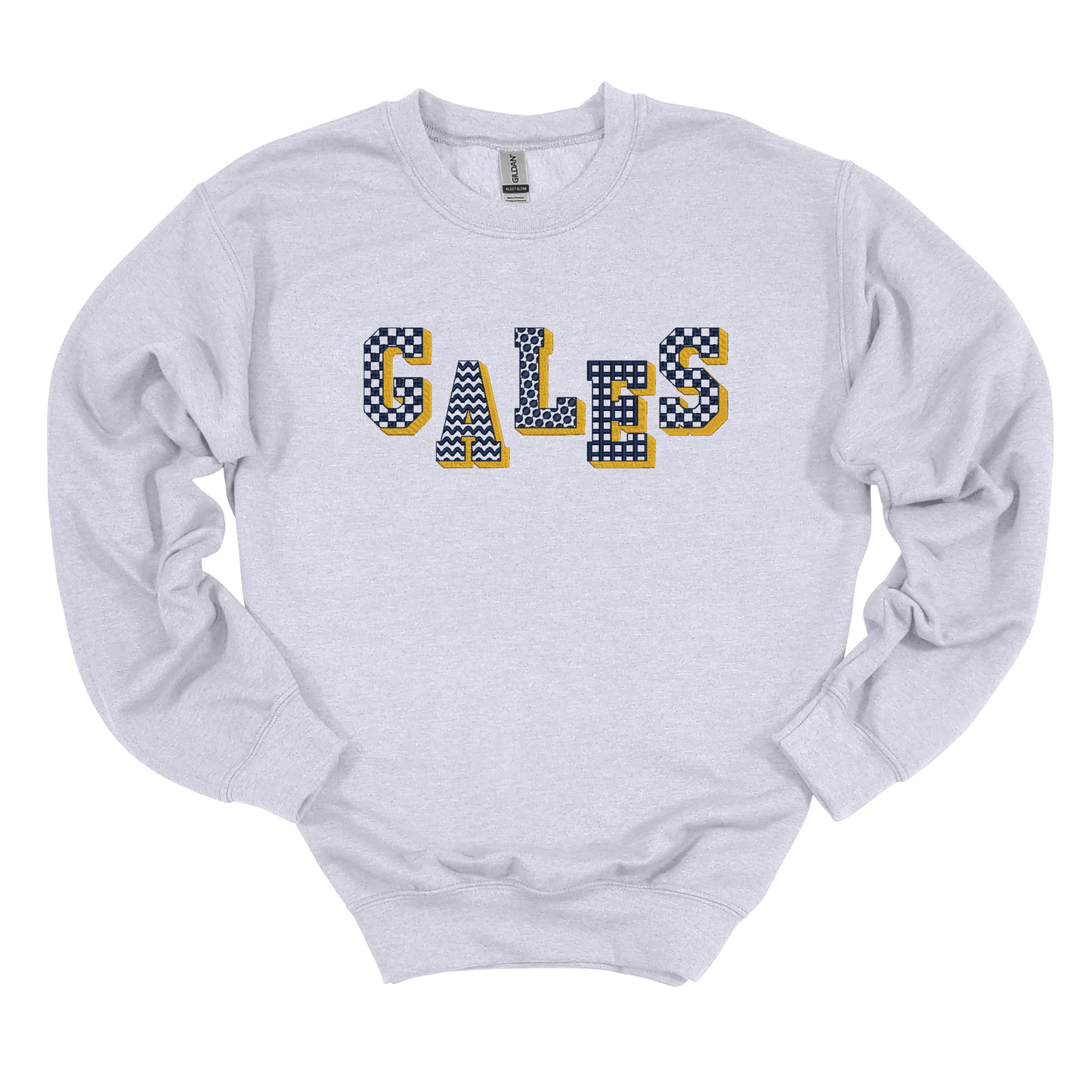 Gales Pattern Embroidered Sweatshirt