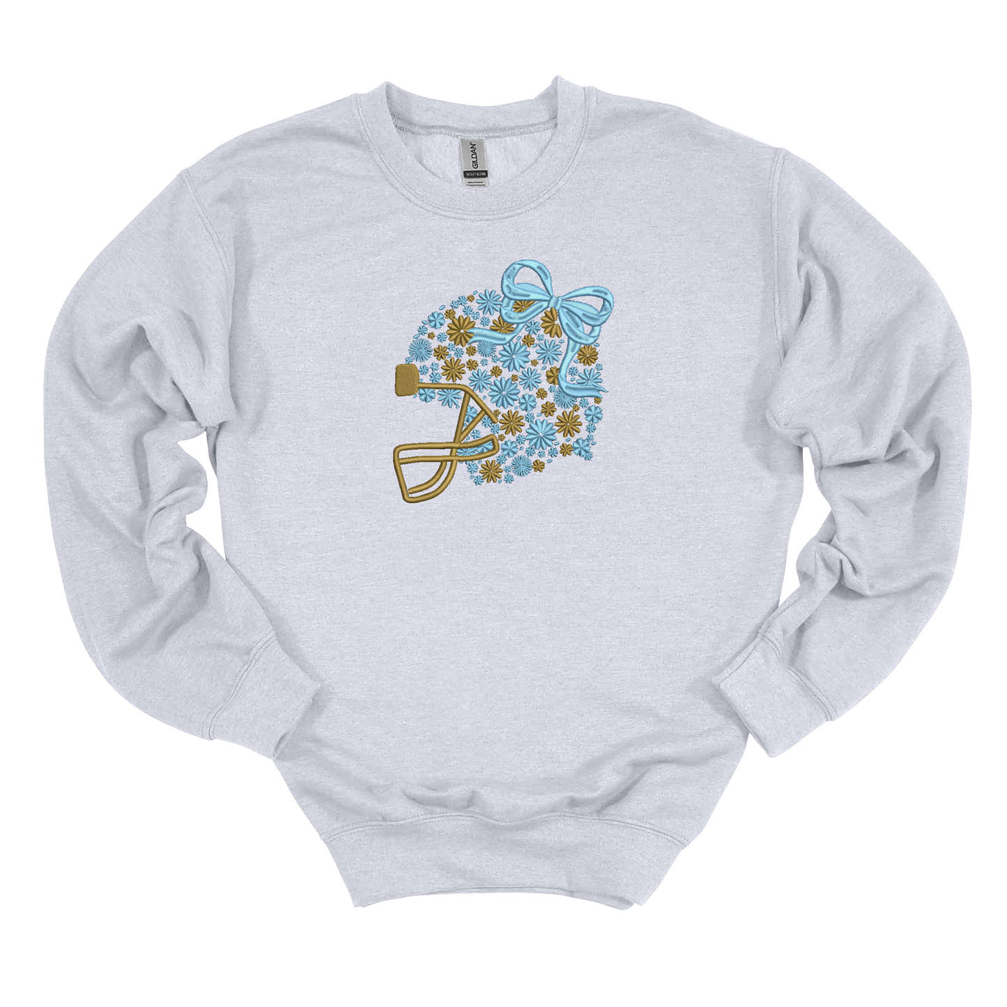 Cougar Floral Helmet Embroidered Sweatshirt