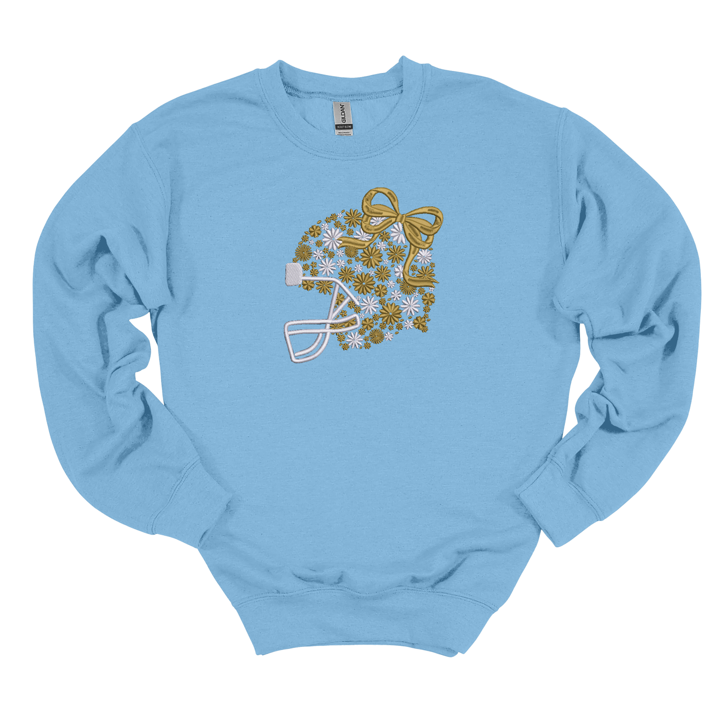 Cougar Floral Helmet Embroidered Sweatshirt