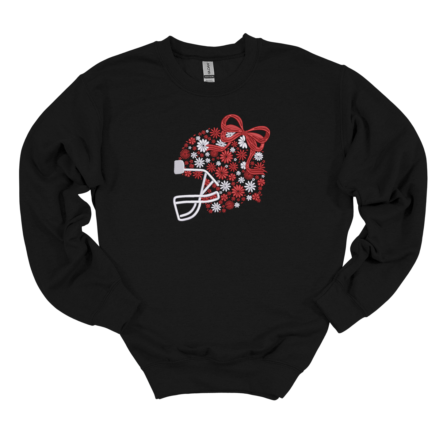 Ceramics Floral Helmet Embroidered Sweatshirt