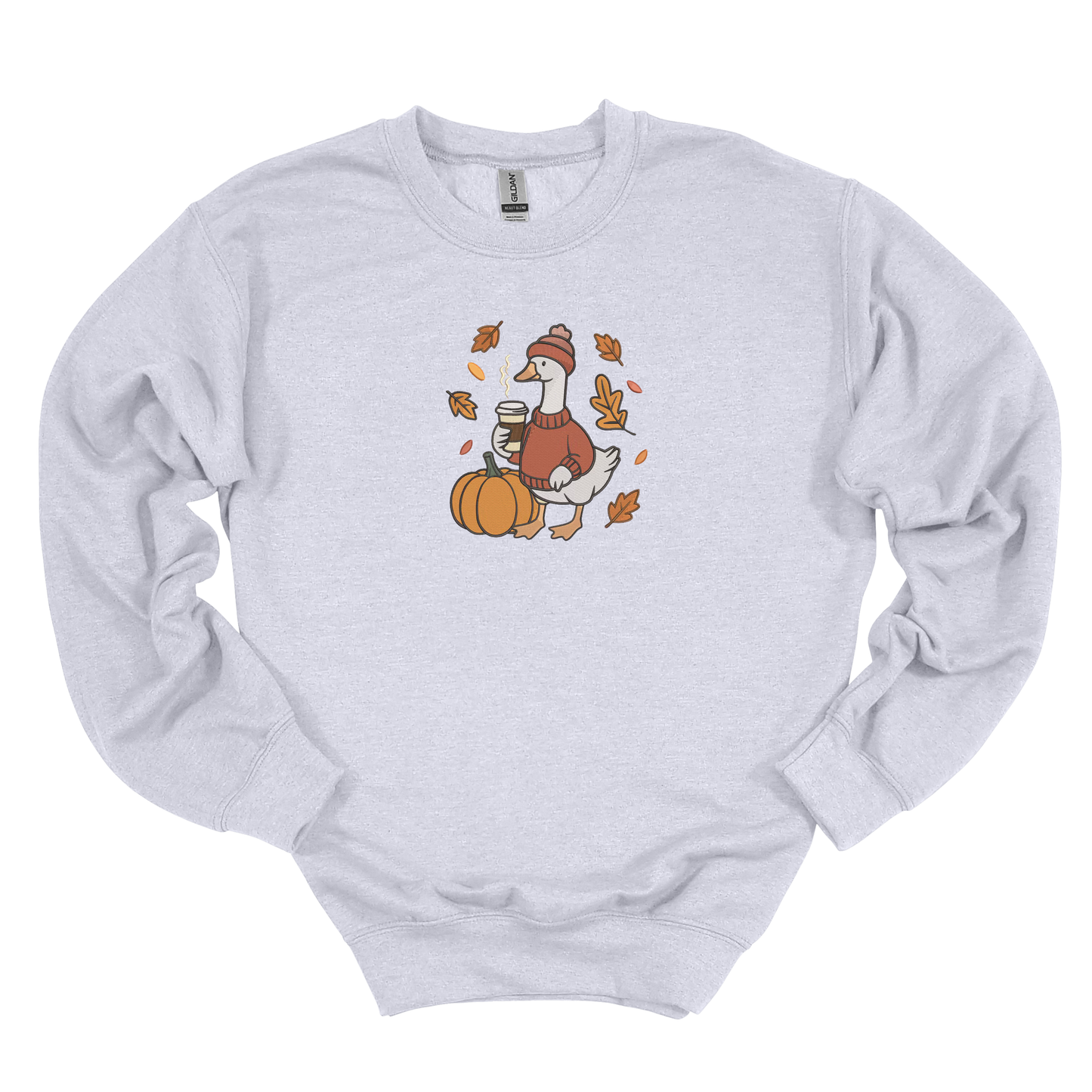 Cozy Goose Embroidered Crew